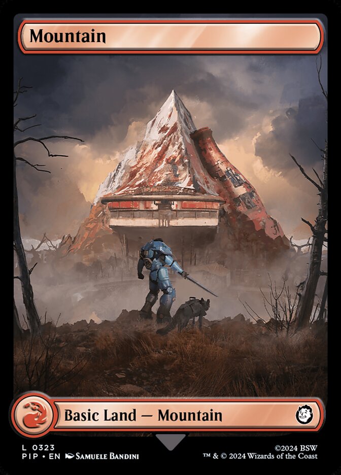 MTG Card Title: Mountain PIP/323