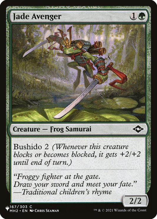 MTG Card Title: Jade Avenger PLST/MH2-167