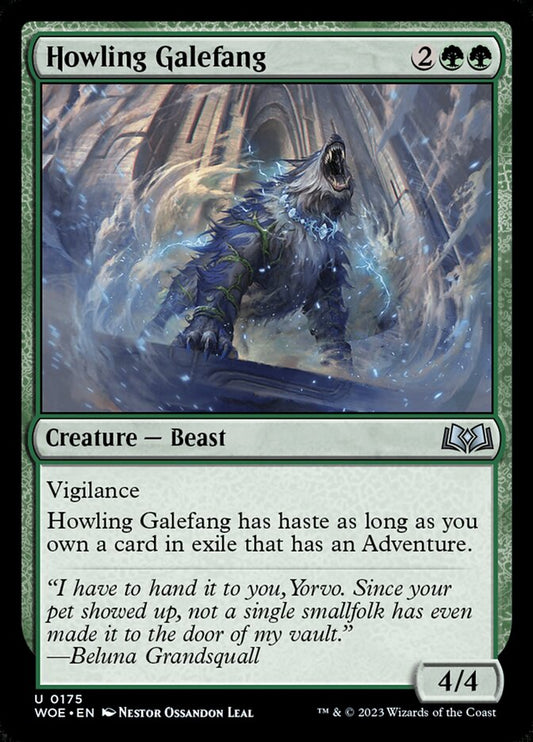 MTG Card Title: Howling Galefang WOE/175