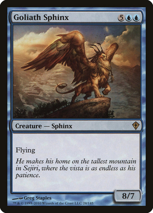 MTG Card Title: Goliath Sphinx WWK/28