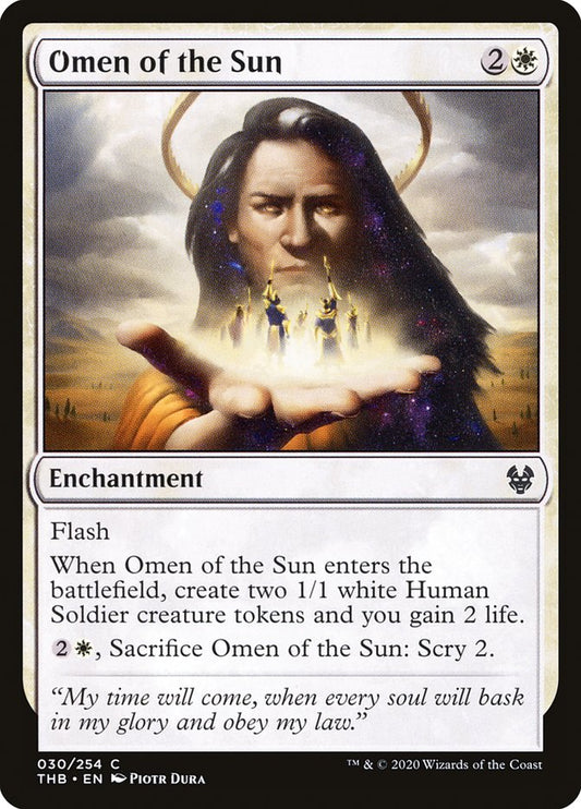 MTG Card Title: Omen of the Sun THB/30