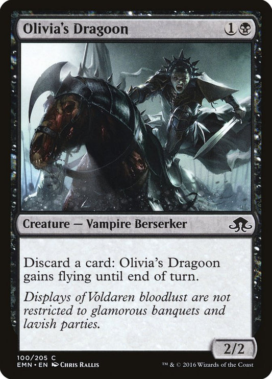 MTG Card Title: Olivia's Dragoon EMN/100