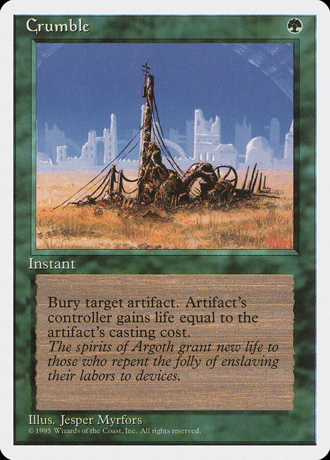 MTG Card Title: Crumble 4ED/239