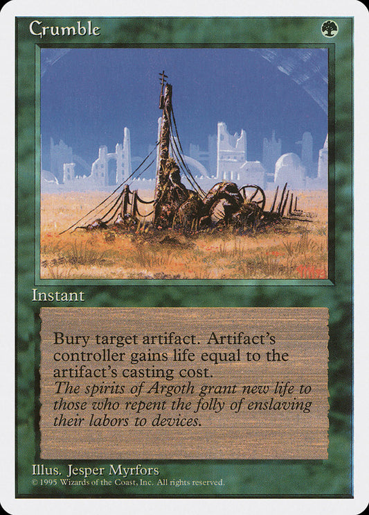 MTG Card Title: Crumble 4ED/239