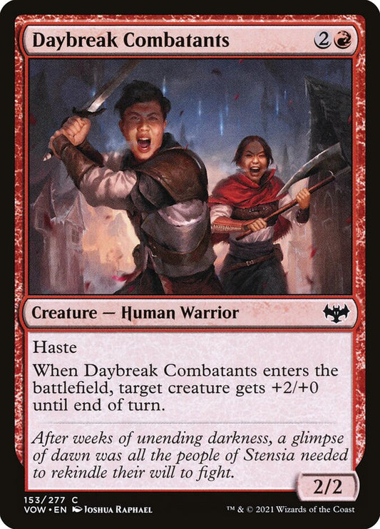 MTG Card Title: Daybreak Combatants VOW/153