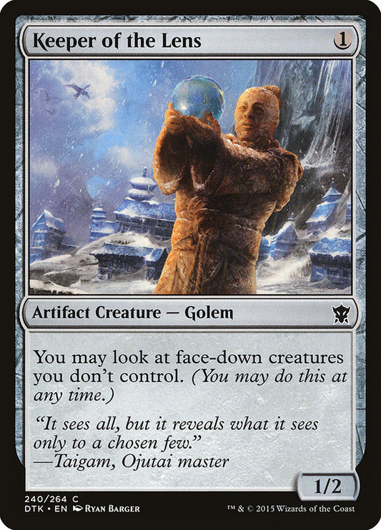 MTG Card Title: Keeper of the Lens DTK/240