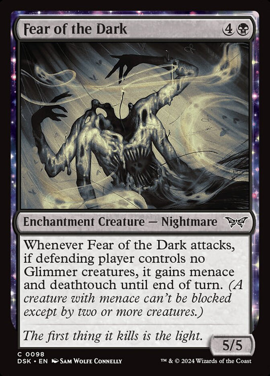 MTG Card Title: Fear of the Dark DSK/98