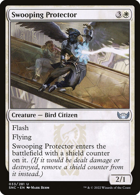 MTG Card Title: Swooping Protector SNC/33