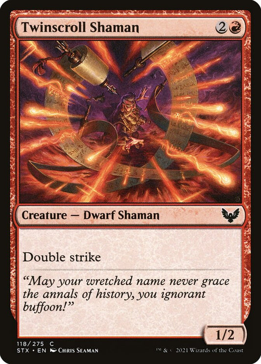 MTG Card Title: Twinscroll Shaman STX/118