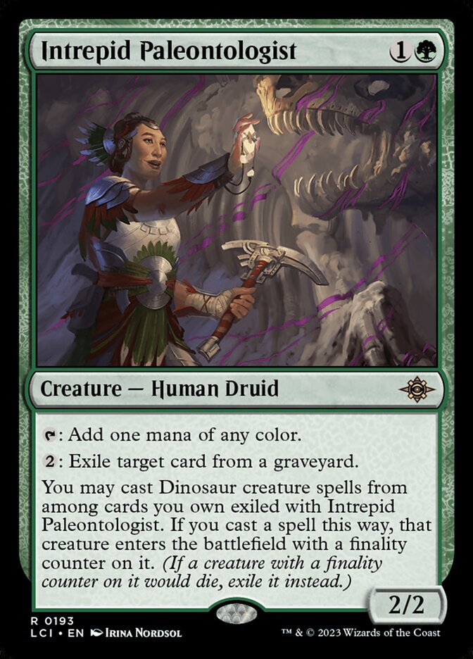 MTG Card Title: Intrepid Paleontologist LCI/193