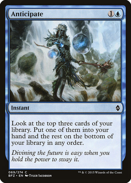MTG Card Title: Anticipate BFZ/69