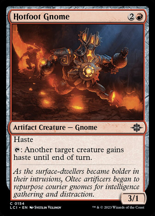 MTG Card Title: Hotfoot Gnome LCI/154