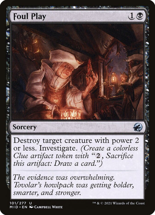 MTG Card Title: Foul Play MID/101