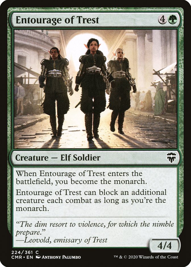 MTG Card Title: Entourage of Trest CMR/224