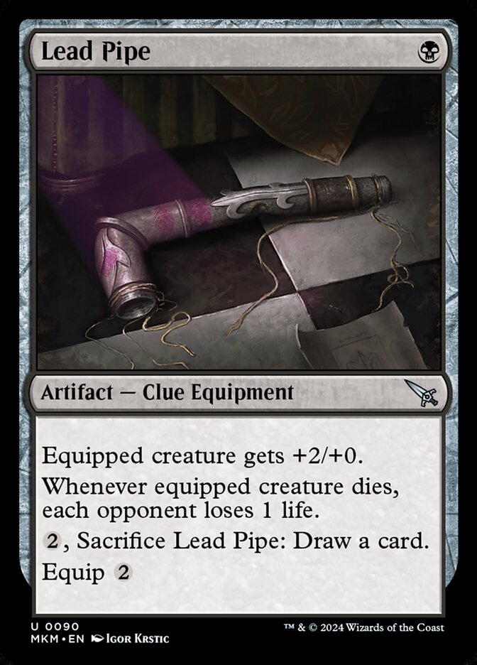 MTG Card Title: Lead Pipe MKM/90