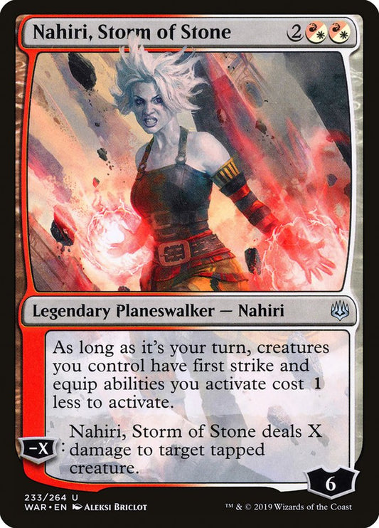 MTG Card Title: Nahiri, Storm of Stone WAR/233