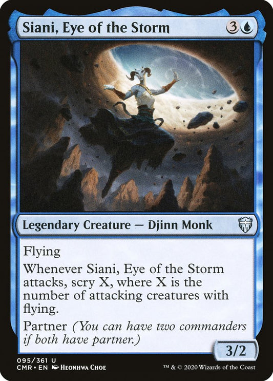 MTG Card Title: Siani, Eye of the Storm CMR/95