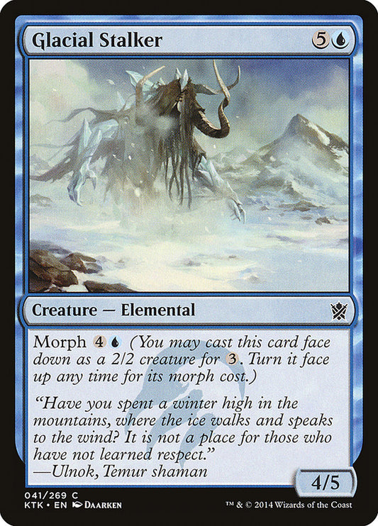 MTG Card Title: Glacial Stalker KTK/41