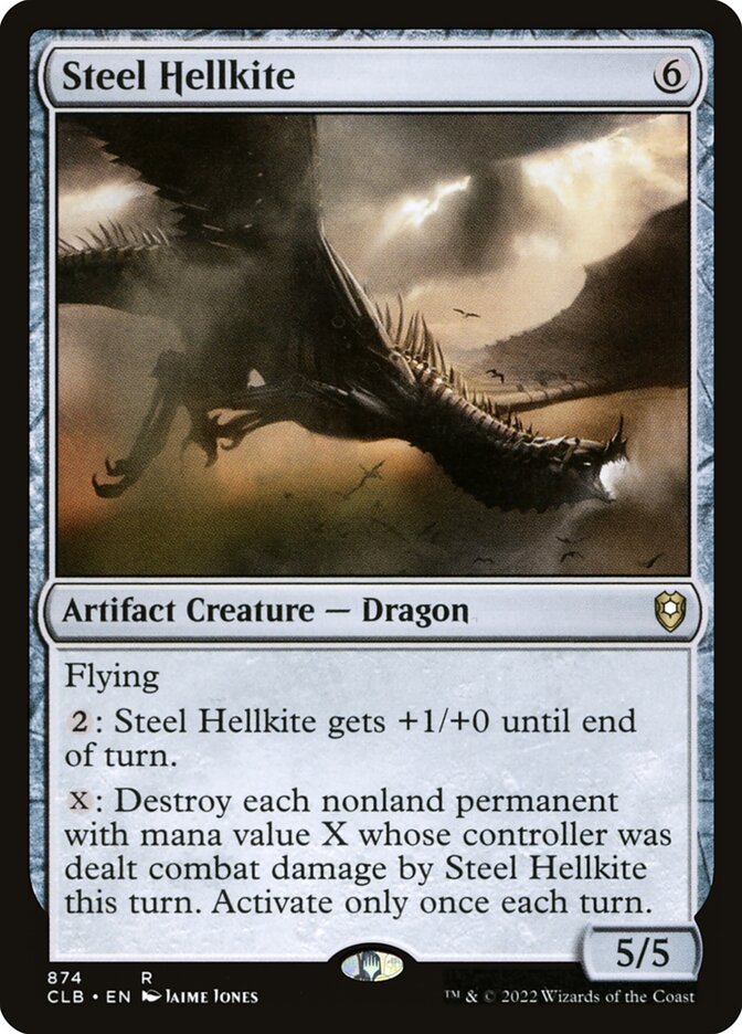 MTG Card Title: Steel Hellkite CLB/874