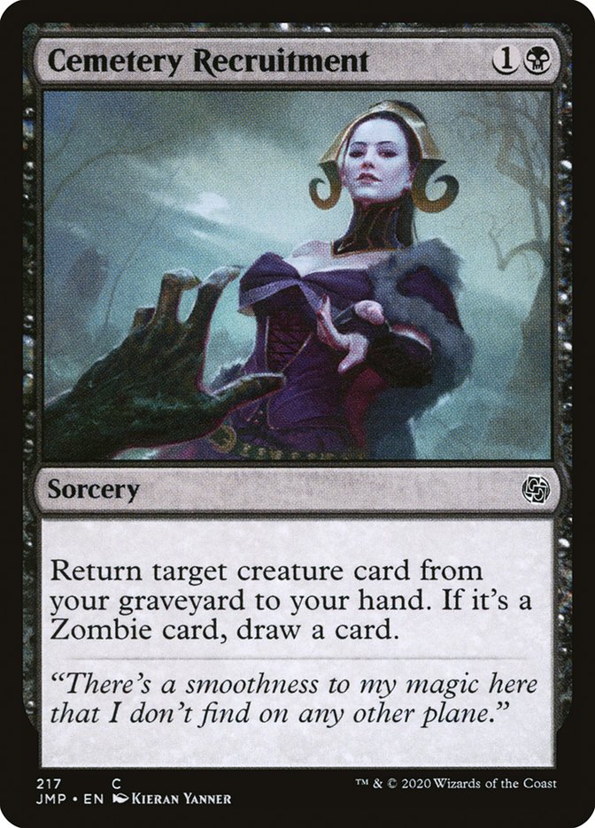 MTG Card Title: Cemetery Recruitment JMP/217