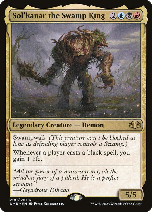 MTG Card Title: Sol'kanar the Swamp King DMR/200