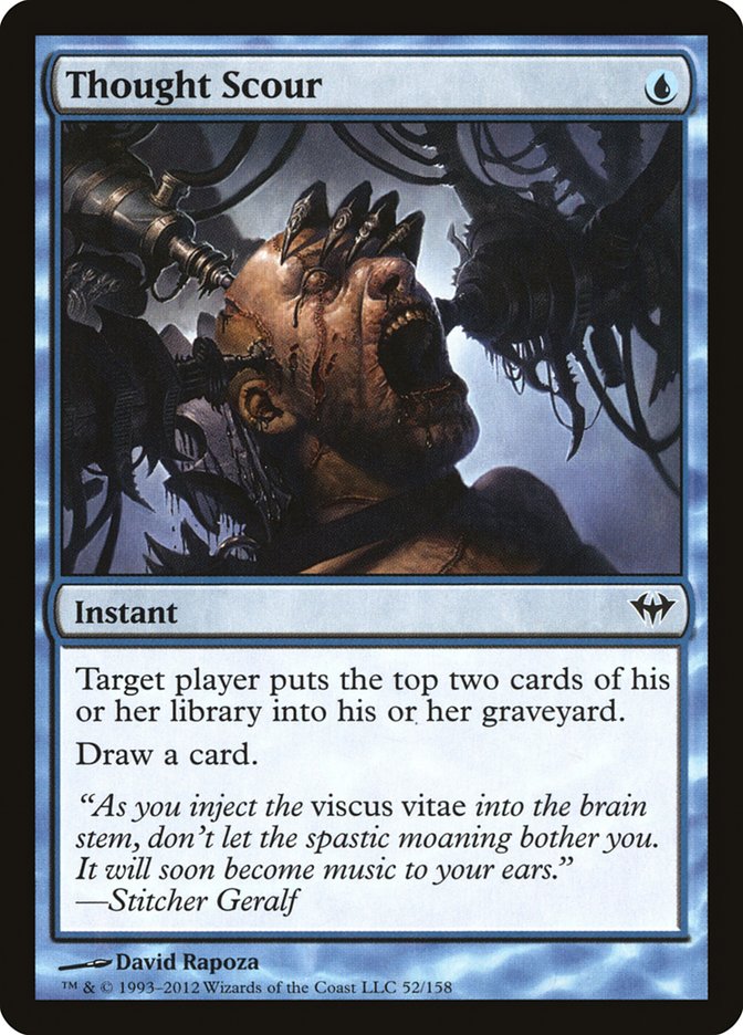MTG Card Title: Thought Scour DKA/52