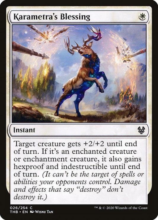 MTG Card Title: Karametra's Blessing THB/26