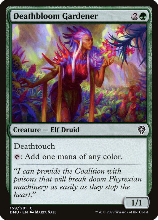 MTG Card Title: Deathbloom Gardener DMU/159