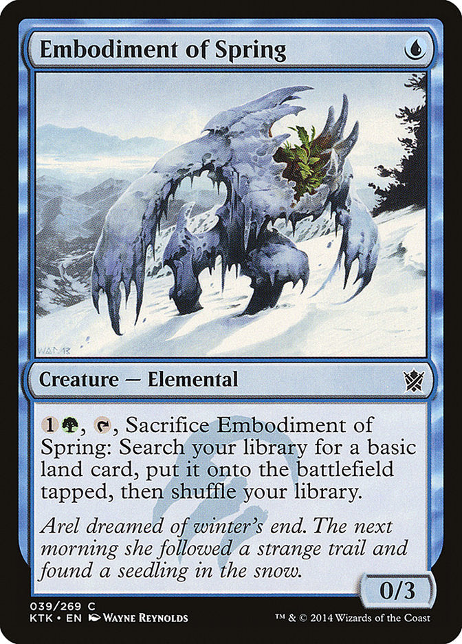 MTG Card Title: Embodiment of Spring KTK/39