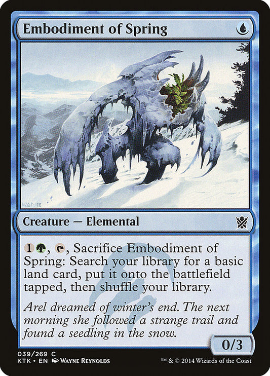 MTG Card Title: Embodiment of Spring KTK/39