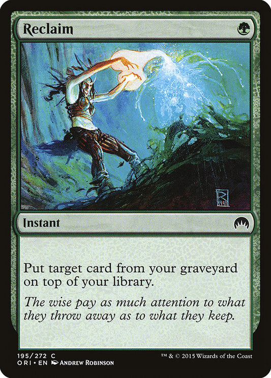 MTG Card Title: Reclaim ORI/195
