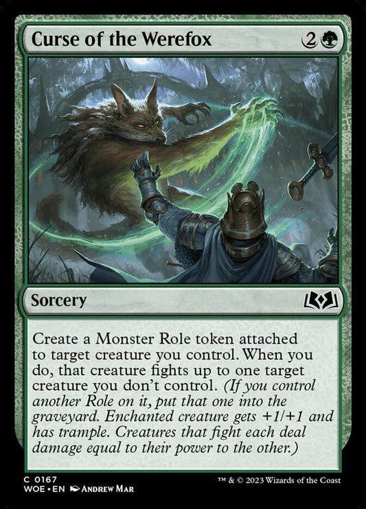 MTG Card Title: Curse of the Werefox WOE/167