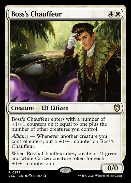 MTG Card Title: Boss's Chauffeur BLC/137