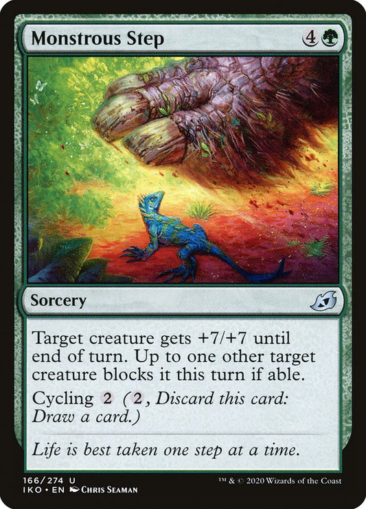 MTG Card Title: Monstrous Step IKO/166