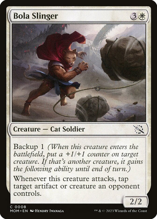 MTG Card Title: Bola Slinger MOM/8