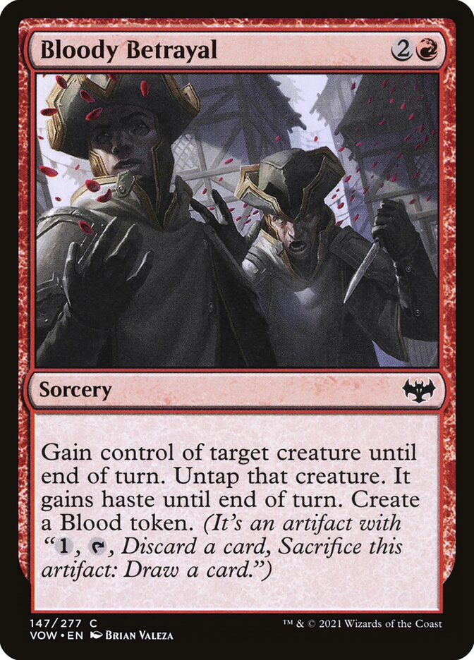 MTG Card Title: Bloody Betrayal VOW/147
