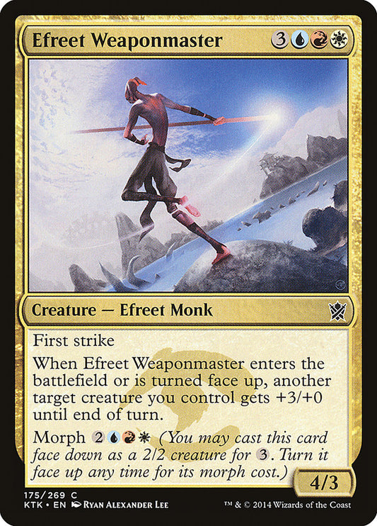 MTG Card Title: Efreet Weaponmaster KTK/175