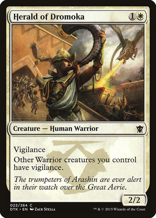 MTG Card Title: Herald of Dromoka DTK/22