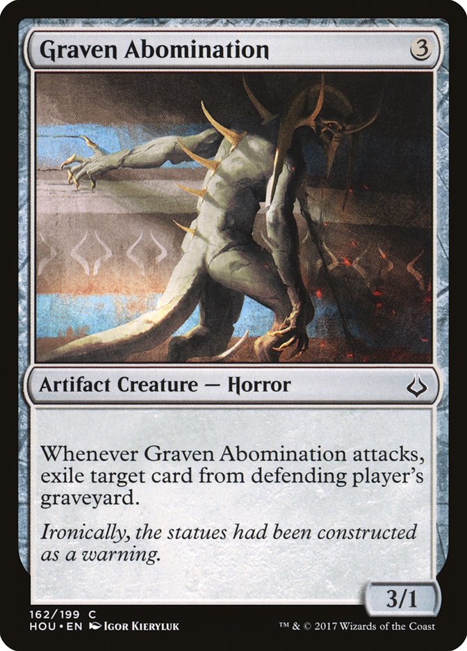 MTG Card Title: Graven Abomination HOU/162