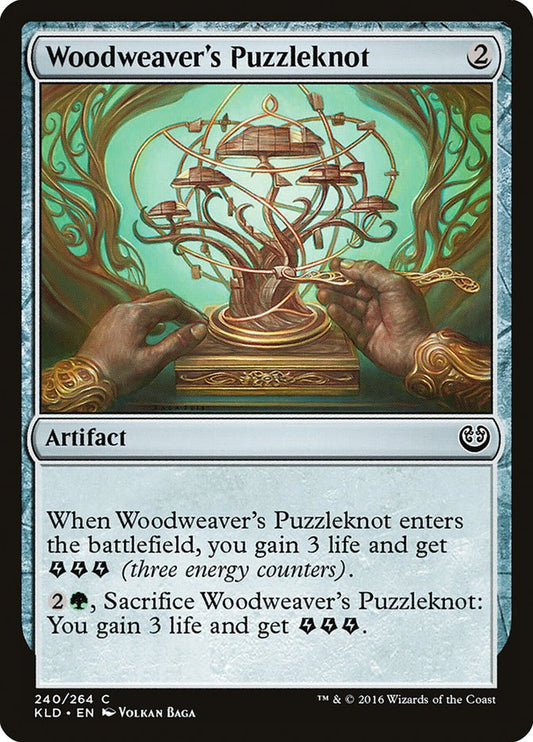 MTG Card Title: Woodweaver's Puzzleknot KLD/240
