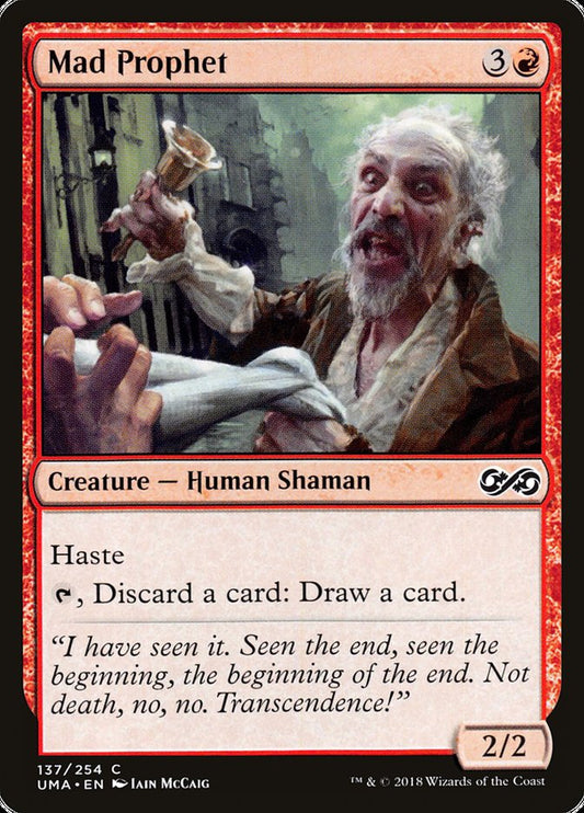 MTG Card Title: Mad Prophet UMA/137