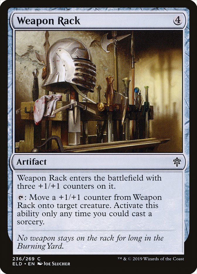 MTG Card Title: Weapon Rack ELD/236