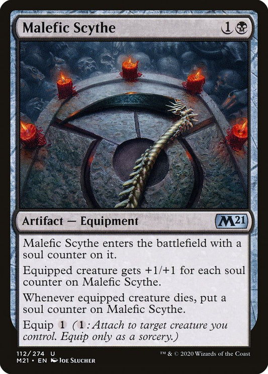 MTG Card Title: Malefic Scythe M21/112