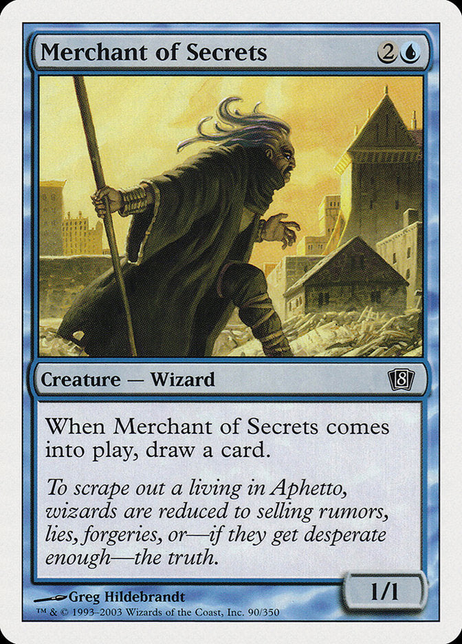 MTG Card Title: Merchant of Secrets 8ED/90