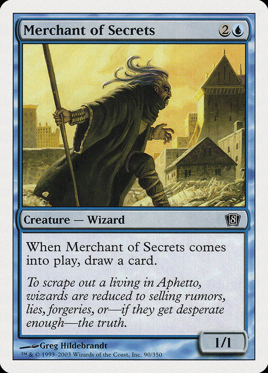 MTG Card Title: Merchant of Secrets 8ED/90