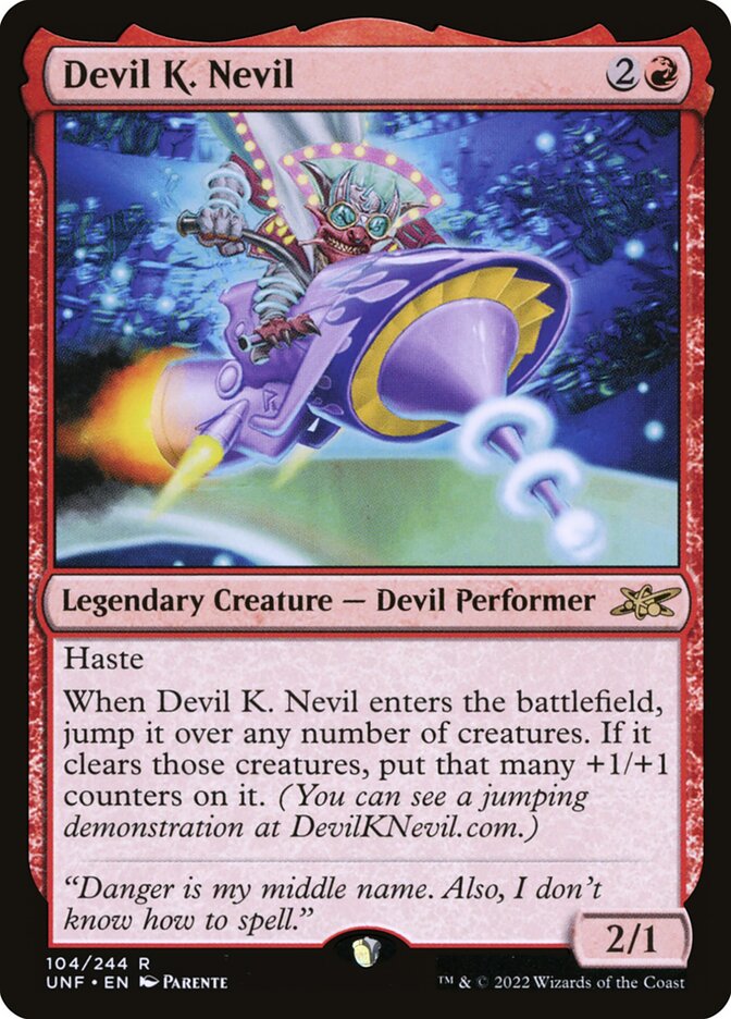 MTG Card Title: Devil K. Nevil UNF/104