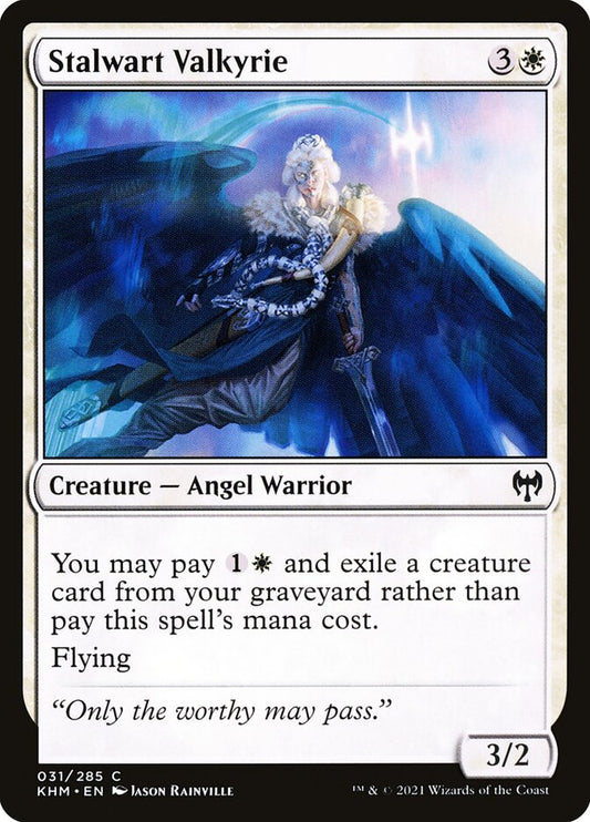 MTG Card Title: Stalwart Valkyrie KHM/31