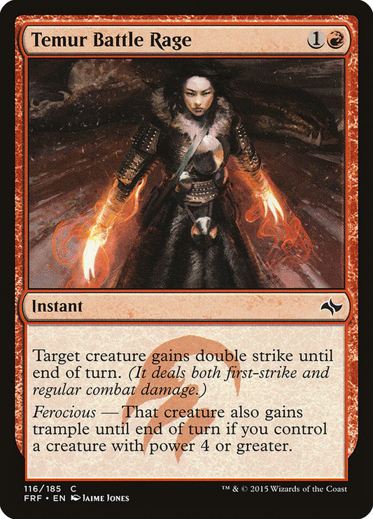 MTG Card Title: Temur Battle Rage FRF/116