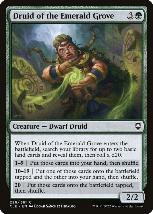 MTG Card Title: Druid of the Emerald Grove CLB/226