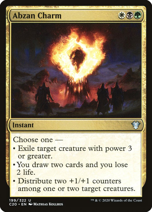 MTG Card Title: Abzan Charm C20/199